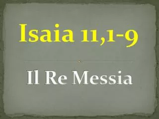 il re messia