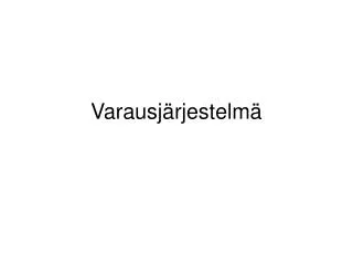varausj rjestelm