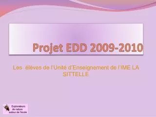 projet edd 2009 2010