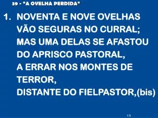 39 a ovelha perdida