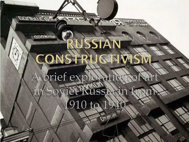russian constructivism
