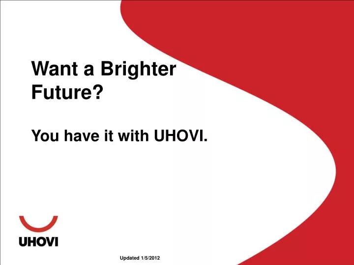 want a brighter future