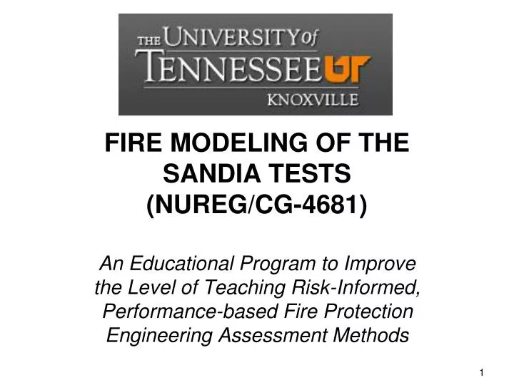 fire modeling of the sandia tests nureg cg 4681