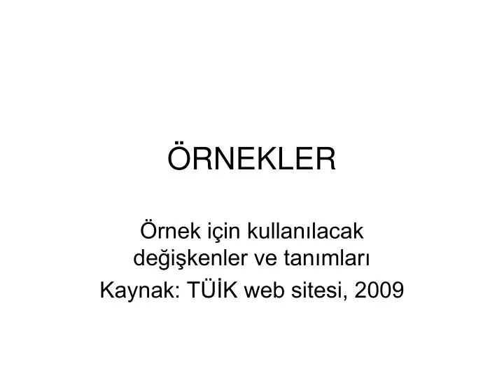 rnekler