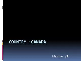 country :canada