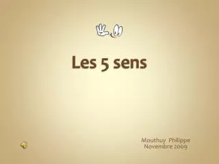 les 5 sens