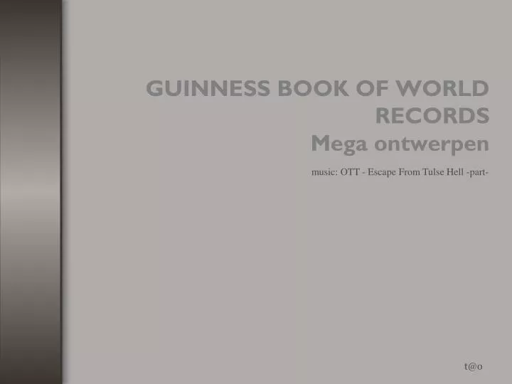 guinness book of world records mega ontwerpen