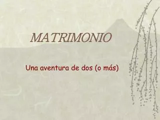 matrimonio