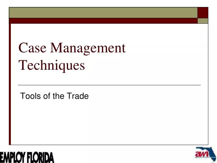 case management techniques