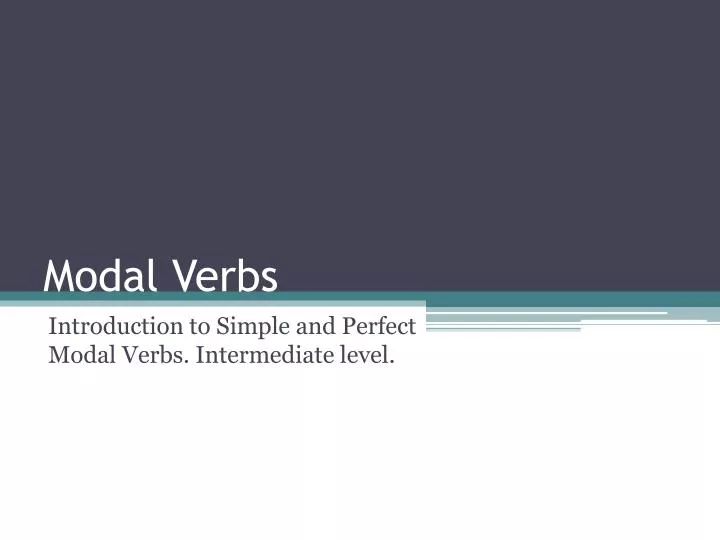 modal verbs