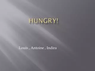 hungry
