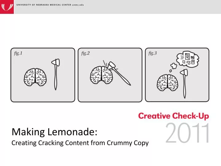 making lemonade creating cracking content from crummy copy
