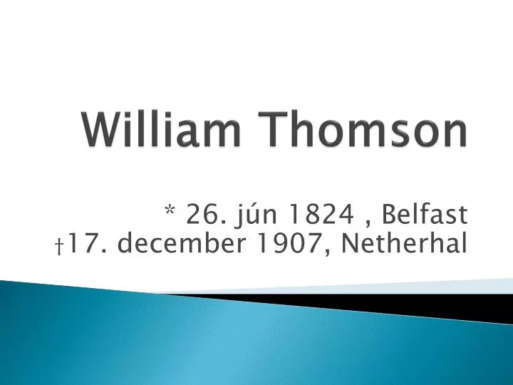 william thomson