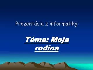 prezent cia z informatiky