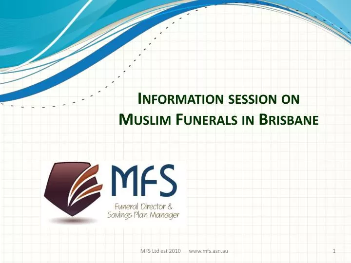 information session on muslim funerals in brisbane