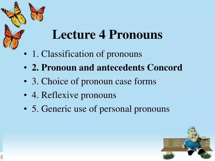 lecture 4 pronouns