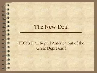 The New Deal