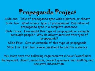 Propaganda Project