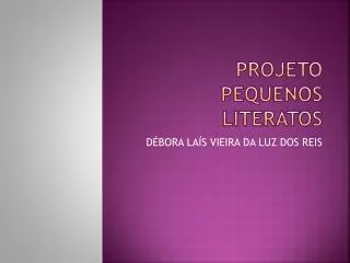 projeto pequenos literatos