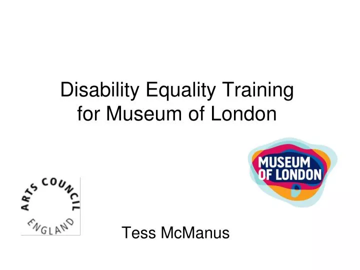 disability equality training for museum of london
