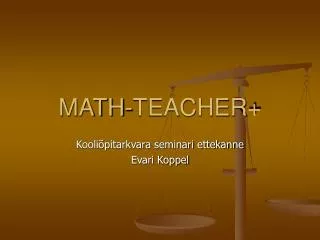 math teacher
