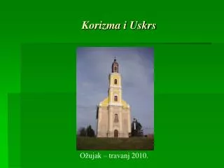 korizma i uskrs