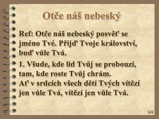 ot e n nebesk