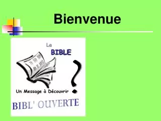 bienvenue