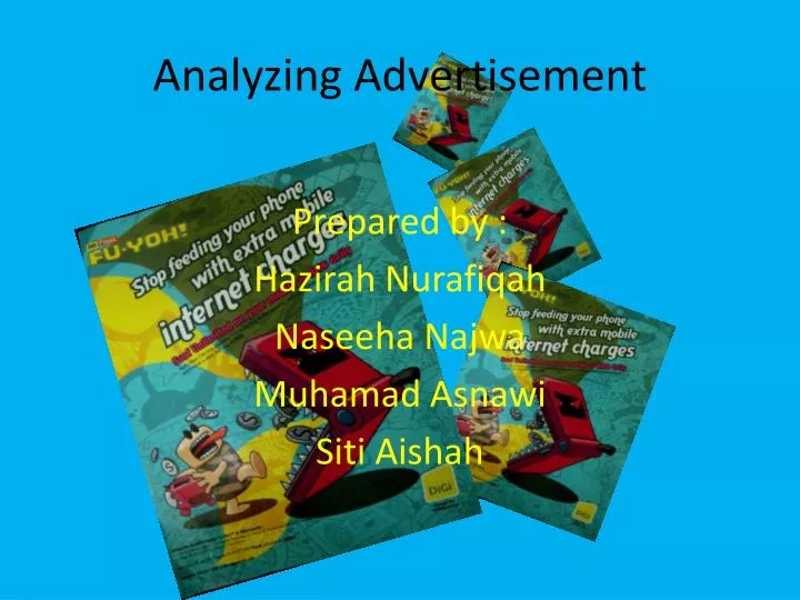 analyzing advertisement