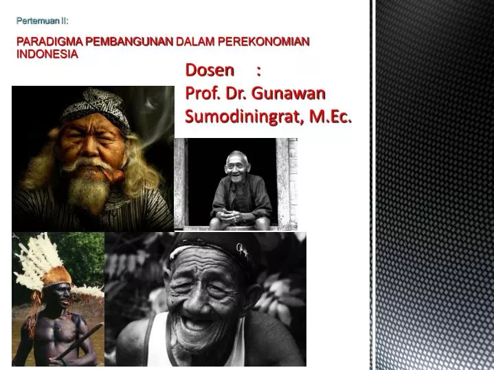 dosen prof dr g unawan sumodiningrat m ec