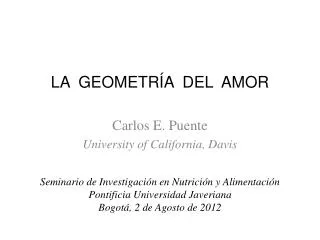 la geometr a del amor