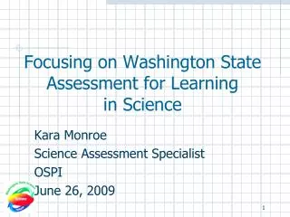Focusing on Washington State Assessment for Learning in Science