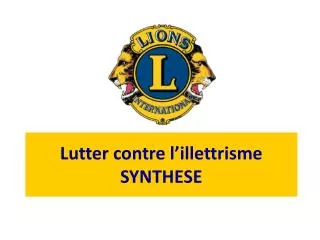 lutter contre l illettrisme synthese