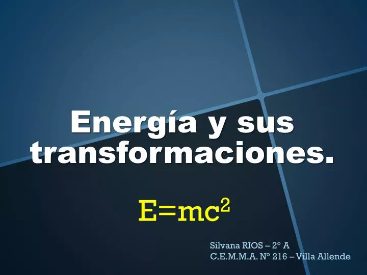 energ a y sus transformaciones