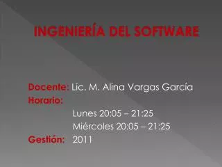 ingenier a del software