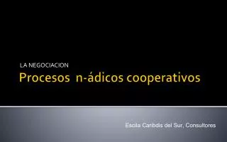 la negociacion