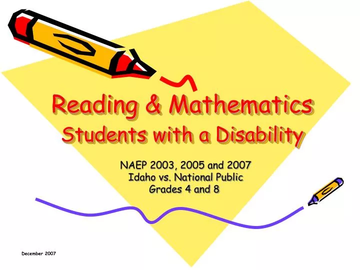 reading mathematics students with a disability