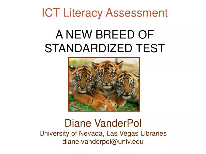 ict literacy assessment a new breed of standardized test
