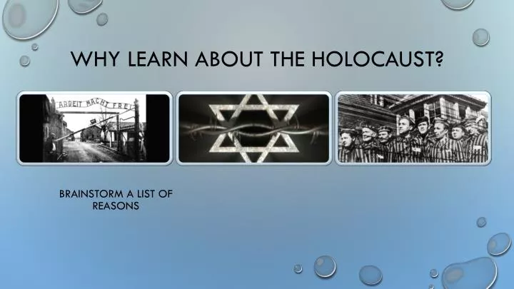 why learn about the holocaust