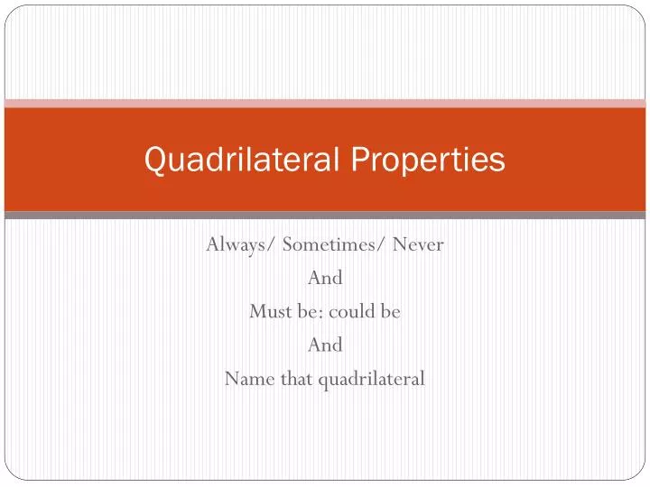 quadrilateral properties