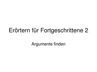 er rtern f r fortgeschrittene 2