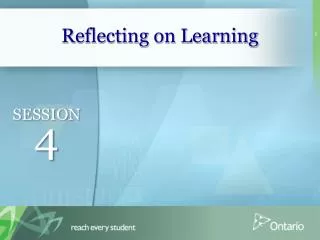 Reflecting on Learning