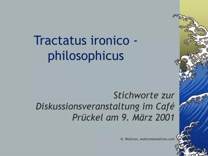tractatus ironico philosophicus
