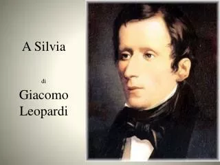 a silvia di giacomo leopardi