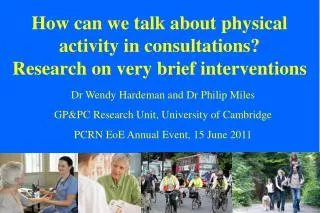 How can we talk about physical activity in consultations? Research on very brief interventions