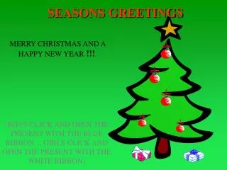 SEASONS GREETINGS