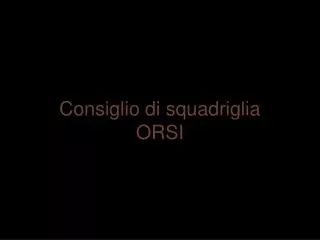 consiglio di squadriglia orsi