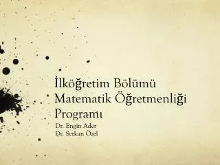 lk retim b l m matematik retmenli i program