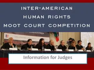 Information for Judges