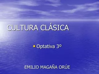 cultura cl sica